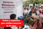Pensión del Bienestar: fechas y requisitos para adultos mayores de 85 años
