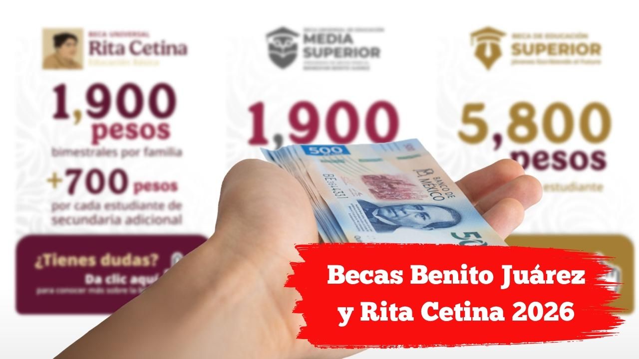 Becas Benito Juárez y Rita Cetina 2026: fechas de pago en abril y cómo consultar depósito