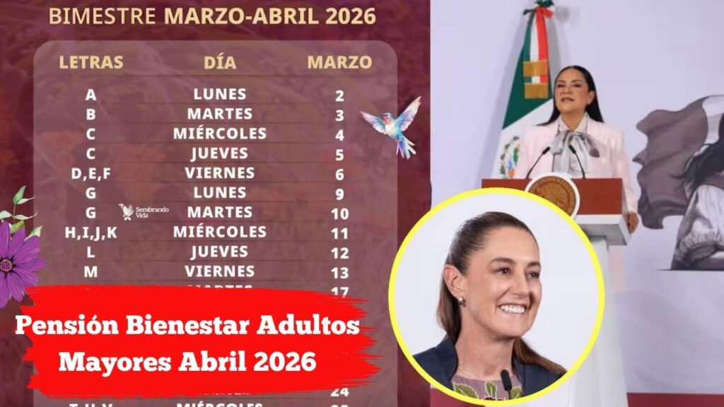 Pensión Bienestar Adultos Mayores Abril 2026: fechas de registro y requisitos clave