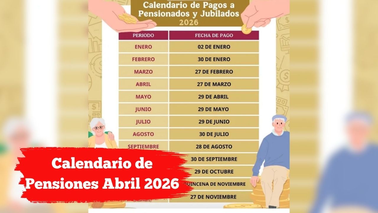 Calendario de Pensiones Abril 2026: Fechas de Pago para Jubilados y Pensionados