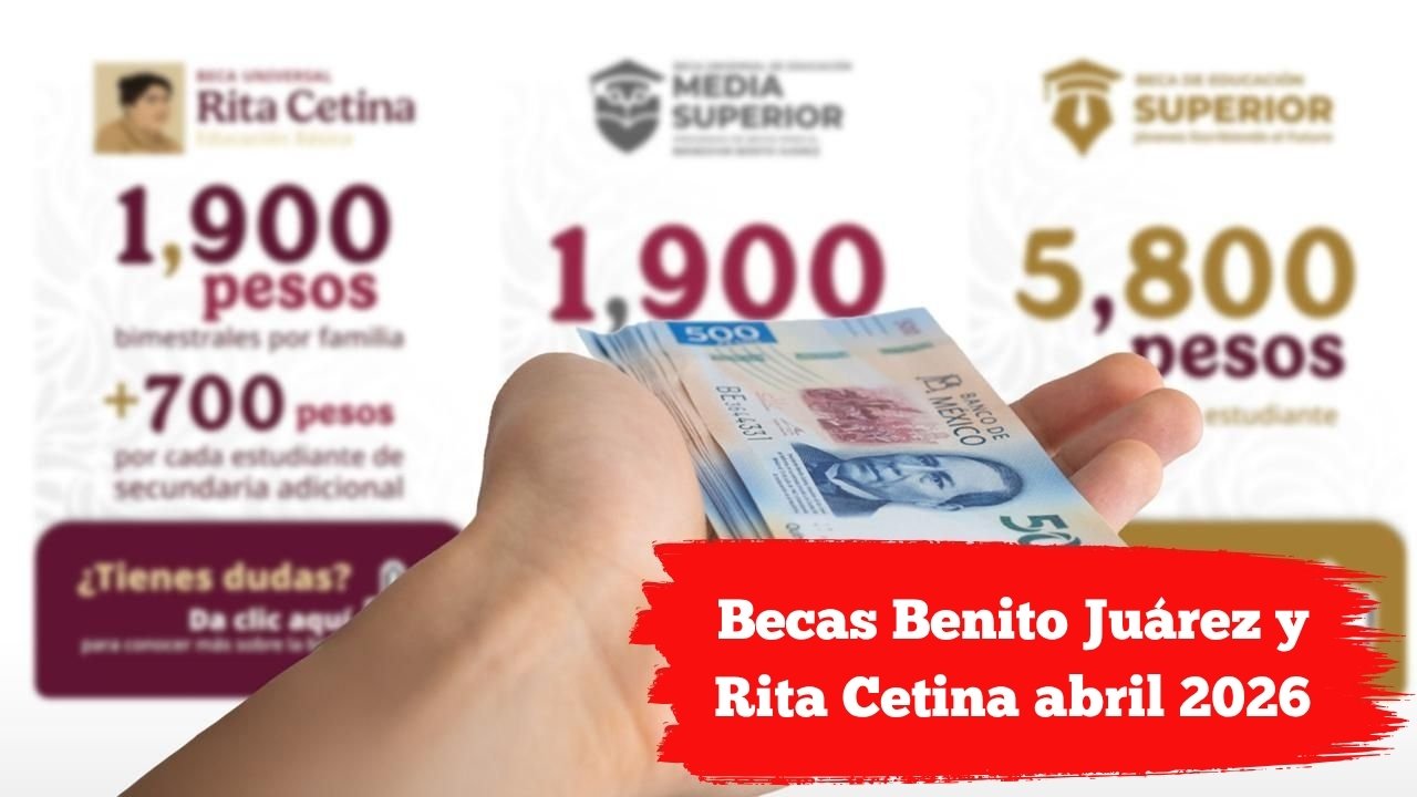 Becas Benito Juárez y Rita Cetina abril 2026: fechas de pago y consulta de depósitos